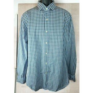 Polo Ralph Lauren Mens Classic Fit Plaid Dress Shirt XL Cotton Stretch